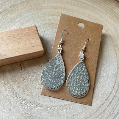 Boucles d oreilles argentees