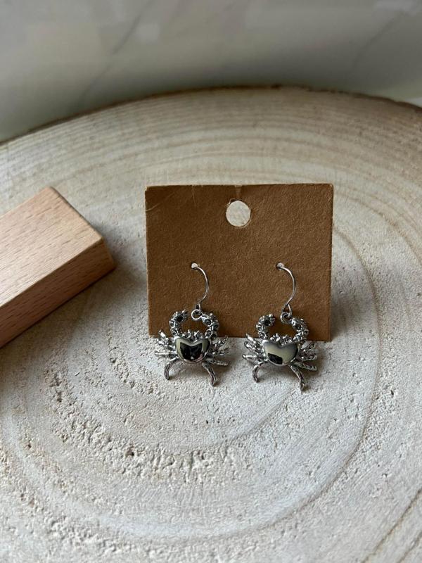 Boucles d oreilles crabes 1