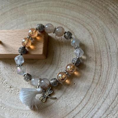 Bracelet perles libellule