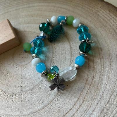 Bracelet perles trefle