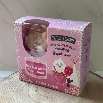 Mikado fleur fraise chantilly